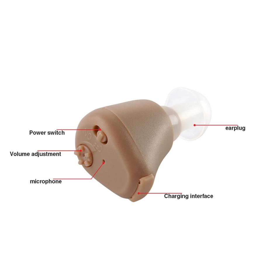 Rechargeable CIC Invisible Hearing Aid