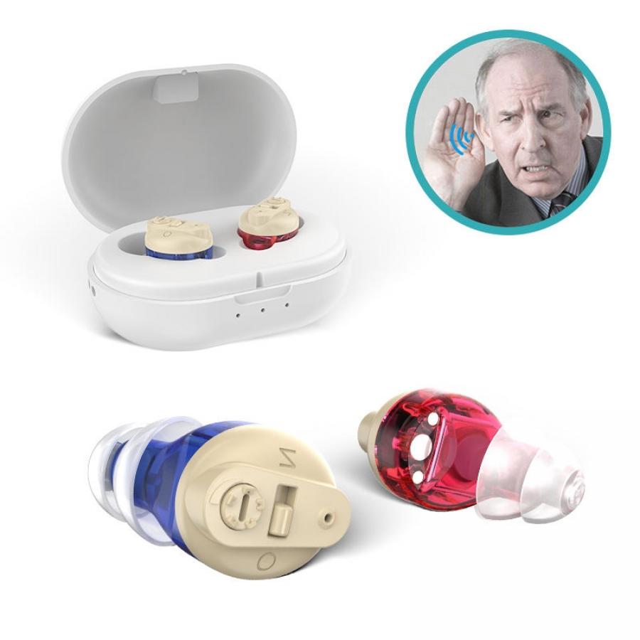 Rechargeable CIC ITE Hearing Aids for Seniors