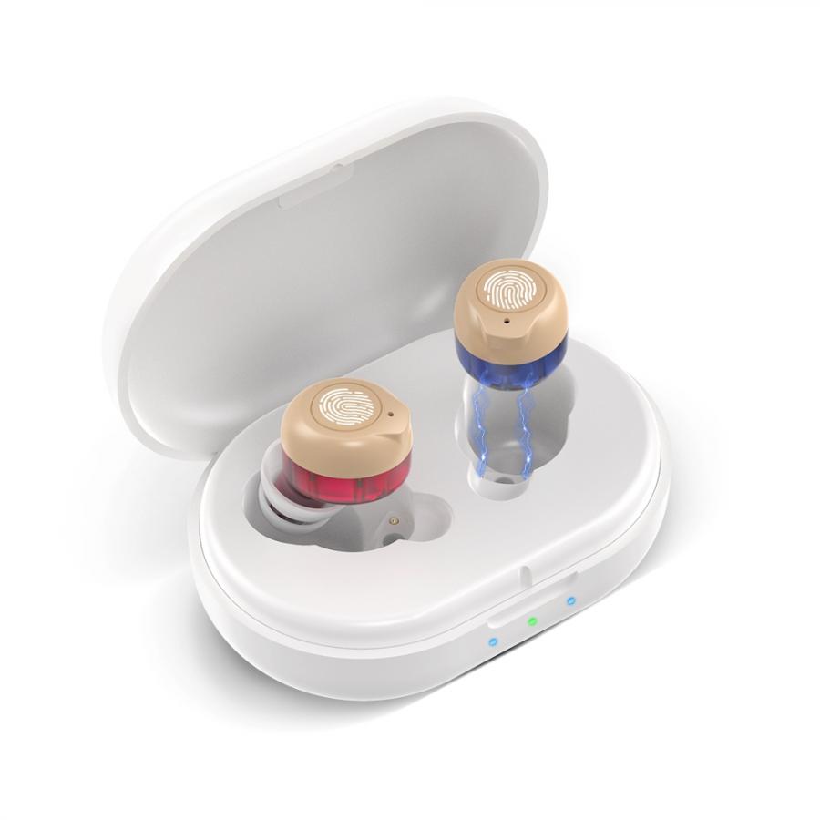 Rechargeable Invisible Hearing Aids with 8 Channels for Comfort