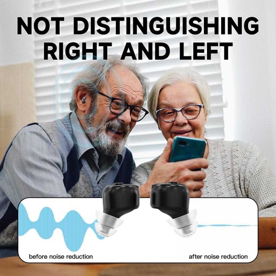 Rechargeable CIC Bluetooth Hearing Aids with App