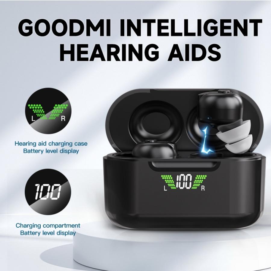 Rechargeable CIC Bluetooth Hearing Aids with App