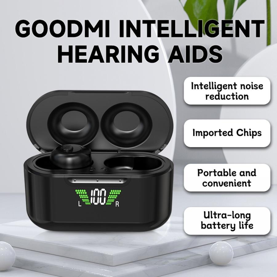 Rechargeable CIC Bluetooth Hearing Aids with App