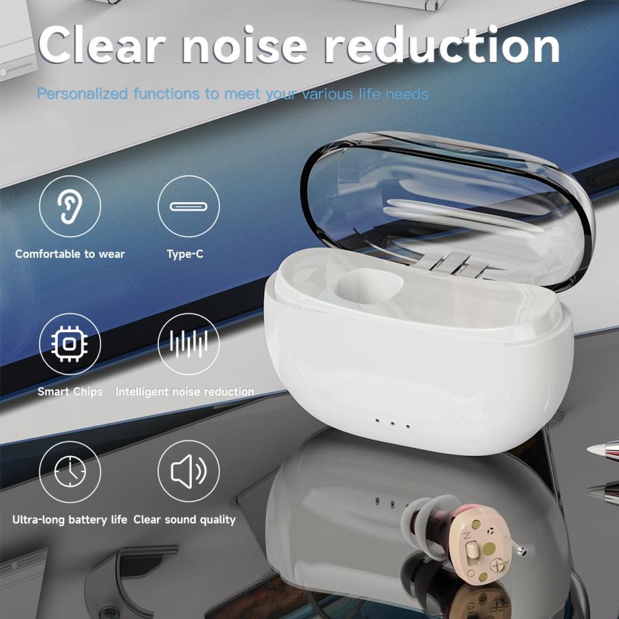 Rechargeable Invisible CIC Hearing Aid Mini