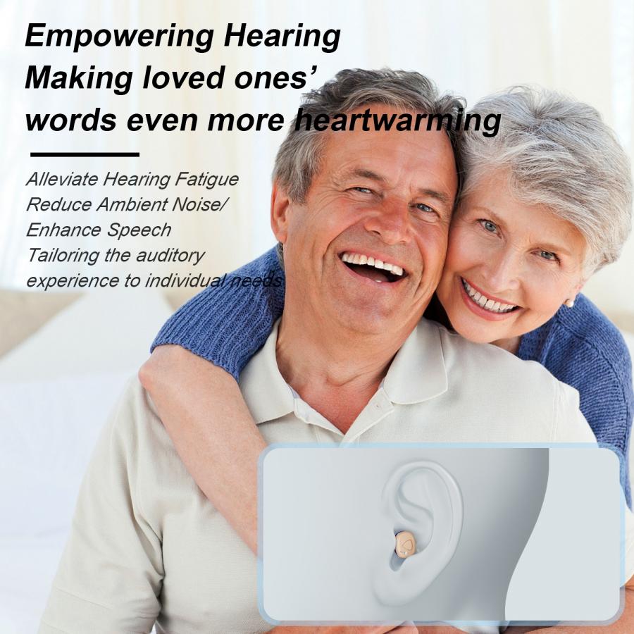 Invisible Rechargeable CIC Hearing Aid for Seniors