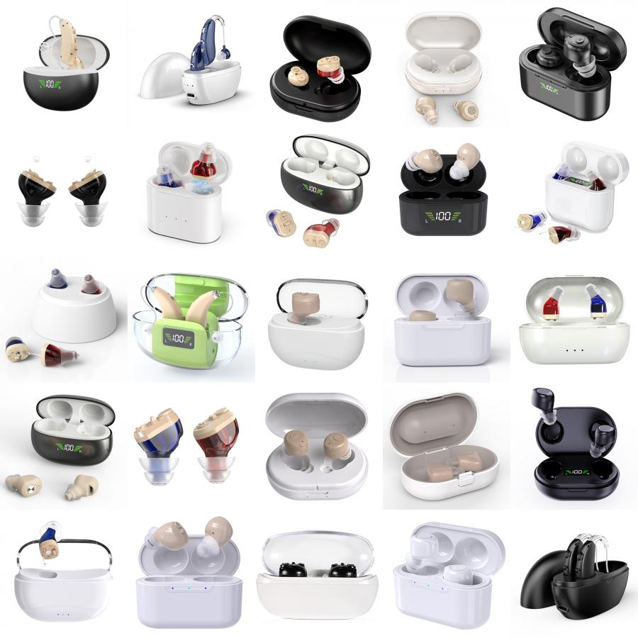 Invisible Rechargeable CIC Hearing Aid for Seniors