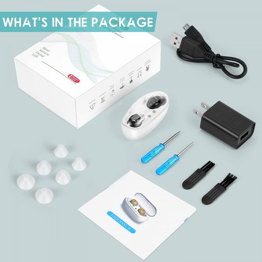 Rechargeable Invisible CIC Hearing Amplifier