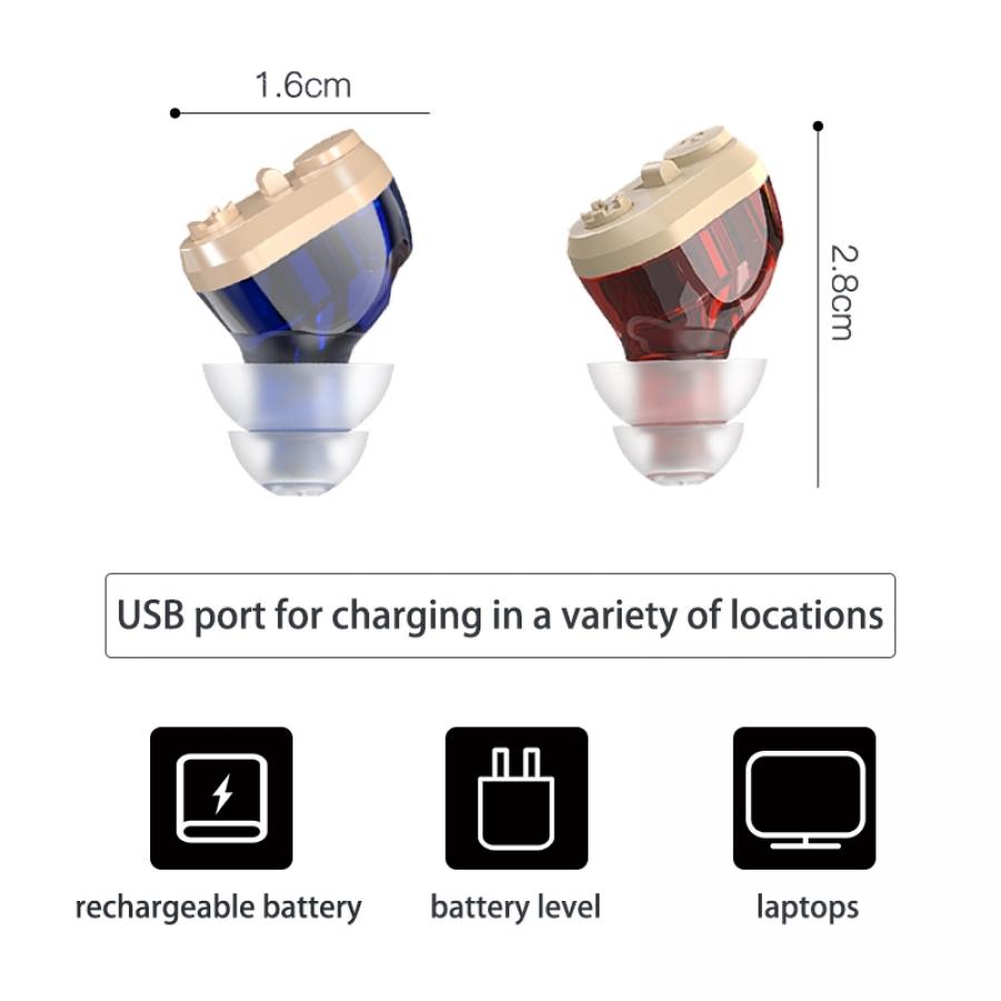 Rechargeable Invisible Digital Hearing Aid