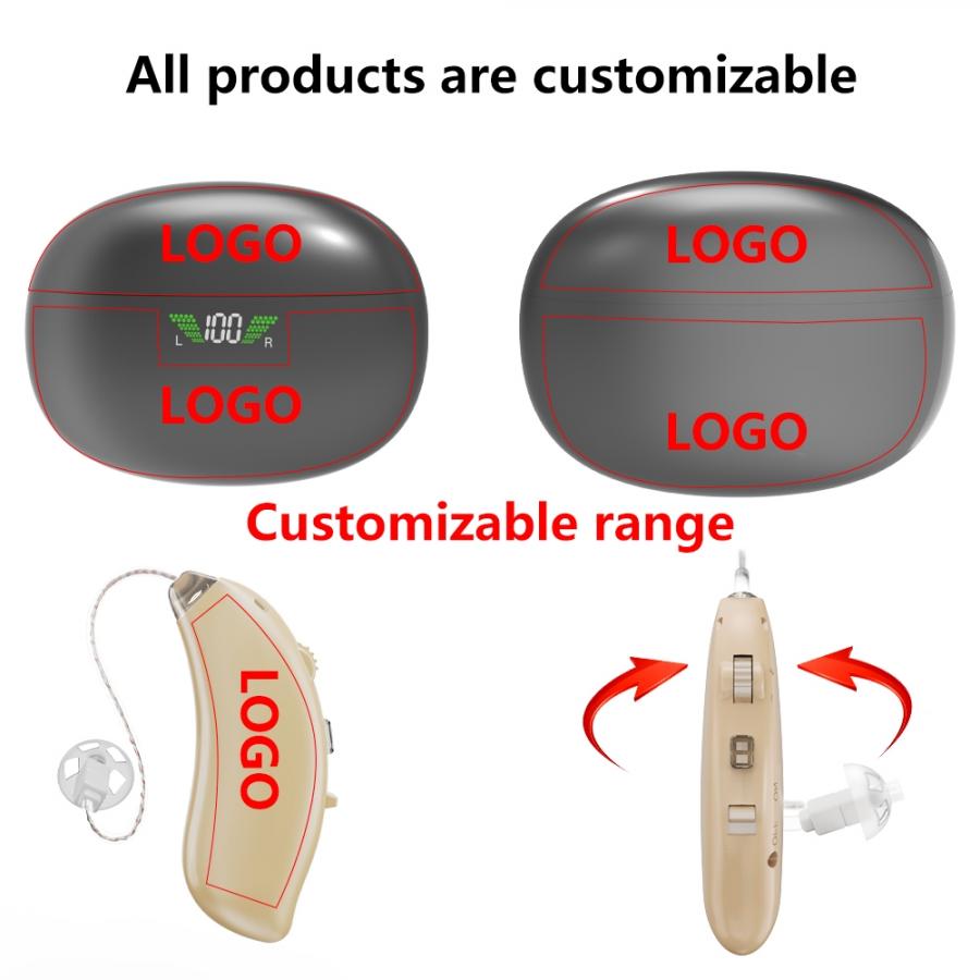 CIC Rechargeable Hearing Aids with Noise Reduction for Elderly