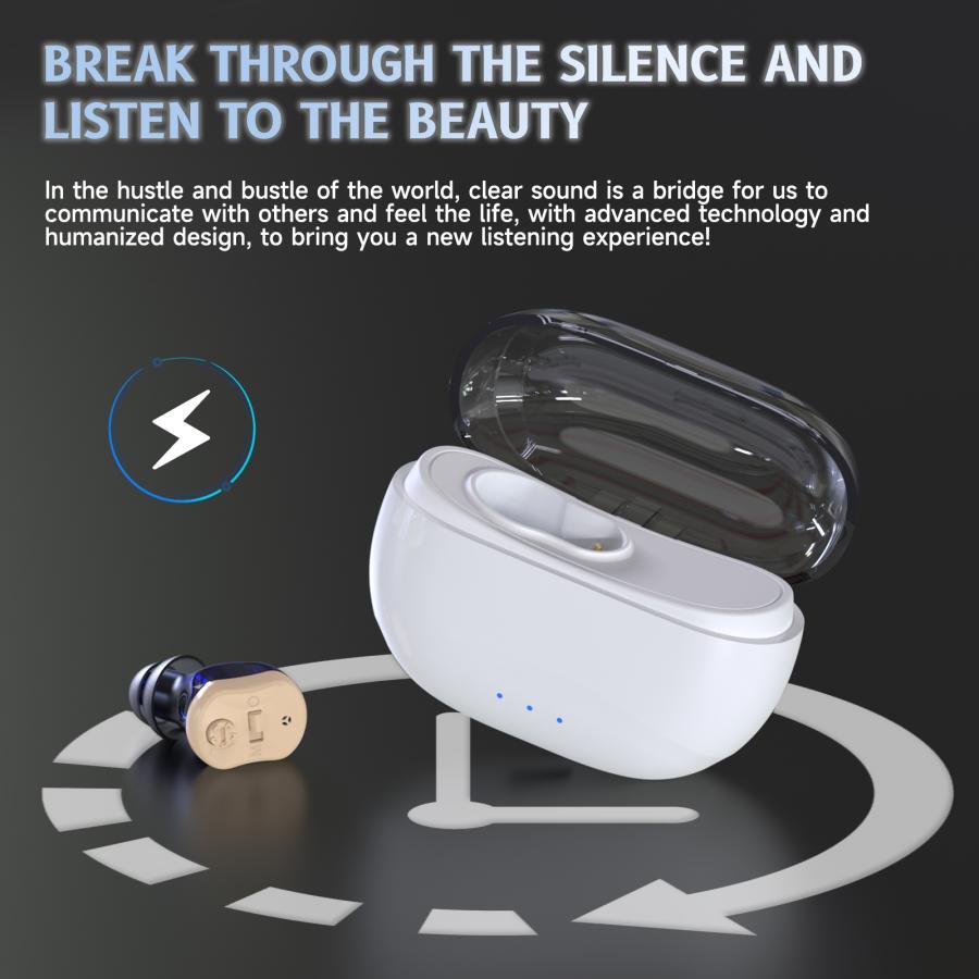 Rechargeable Invisible CIC Hearing Aids