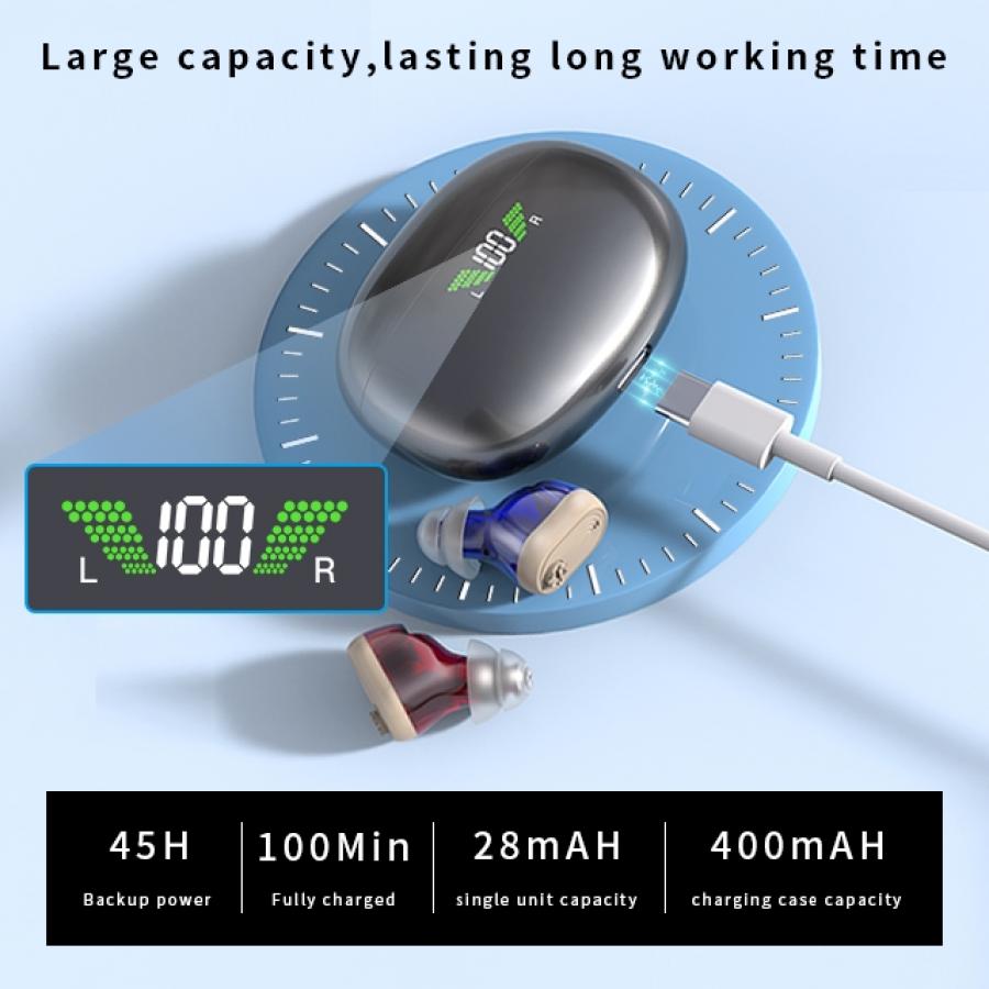 Rechargeable CIC Invisible Hearing Aid