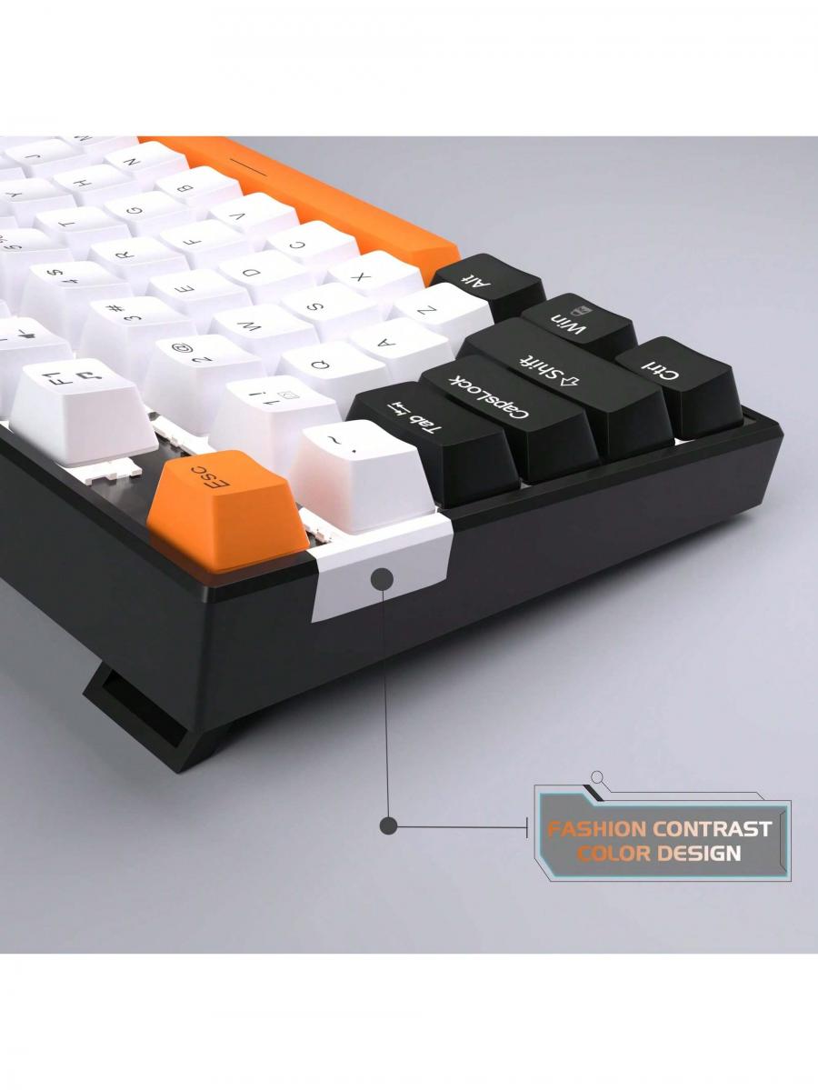 MageGee 75 Mechanical Gaming Keyboard Yellow Switch LED Backlit TKL