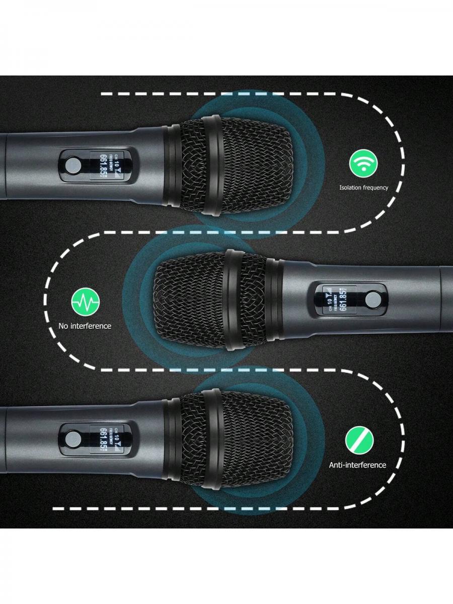 Kaschun K1 Duales drahtloses Mikrofonsystem für Karaoke und Auftritte