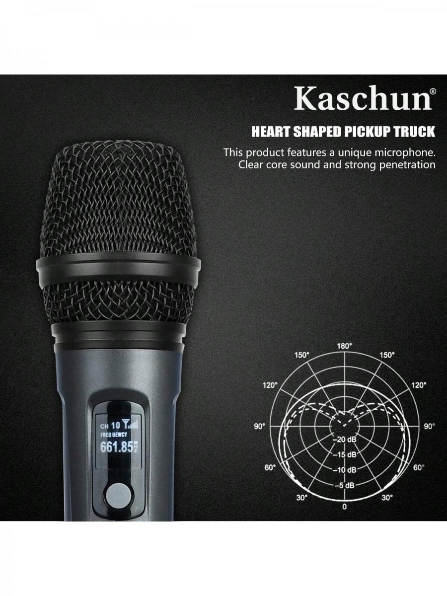 Kaschun K1 Duales drahtloses Mikrofonsystem für Karaoke und Auftritte