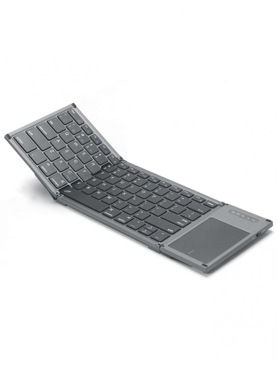 Foldable Bluetooth Keyboard with Touchpad Full Size Portable Travel