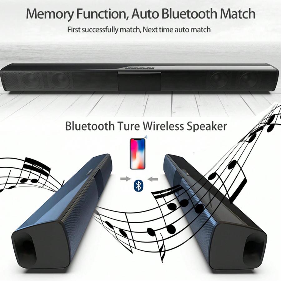 Bluetooth 50 Soundbar Speaker Home Theater with Remote Control