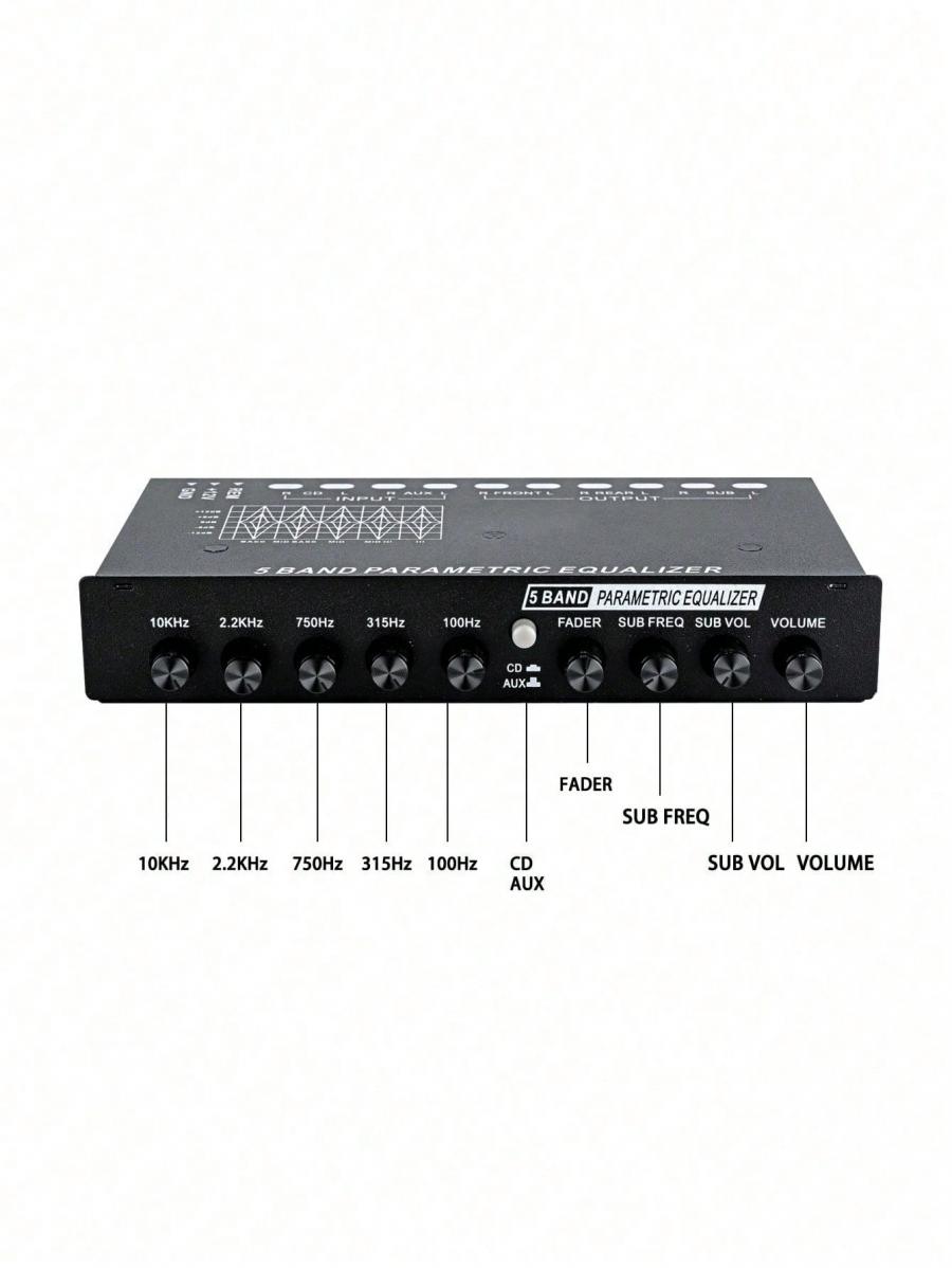 Vdmy MT X508 5 Band Car Equalizer Amplifier Audio Tuning System