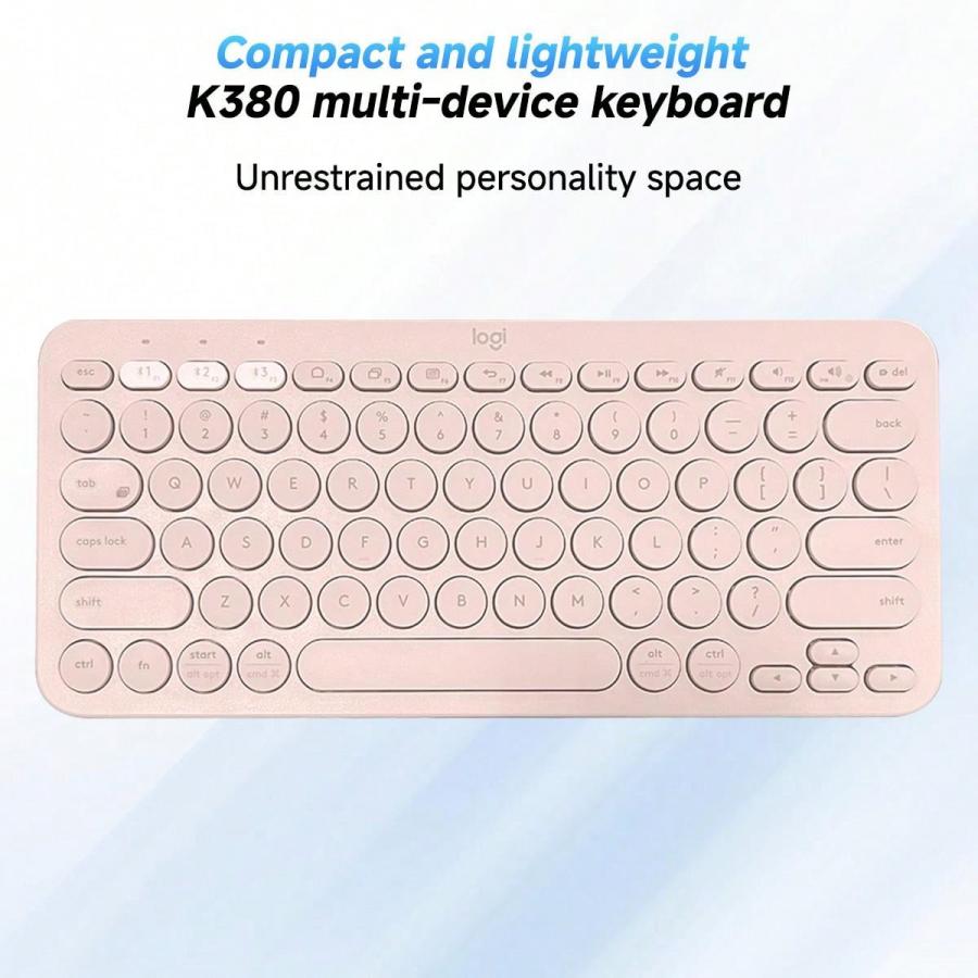 Тонкая беспроводная клавиатура Logitech K380 Bluetooth для нескольких устройств