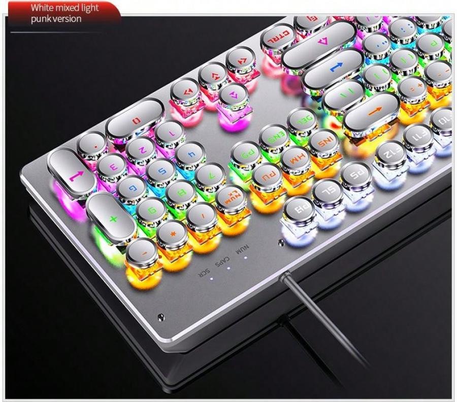 YINDIAO Green Axis Wired Mechanical Keyboard for Gaming and Laptops