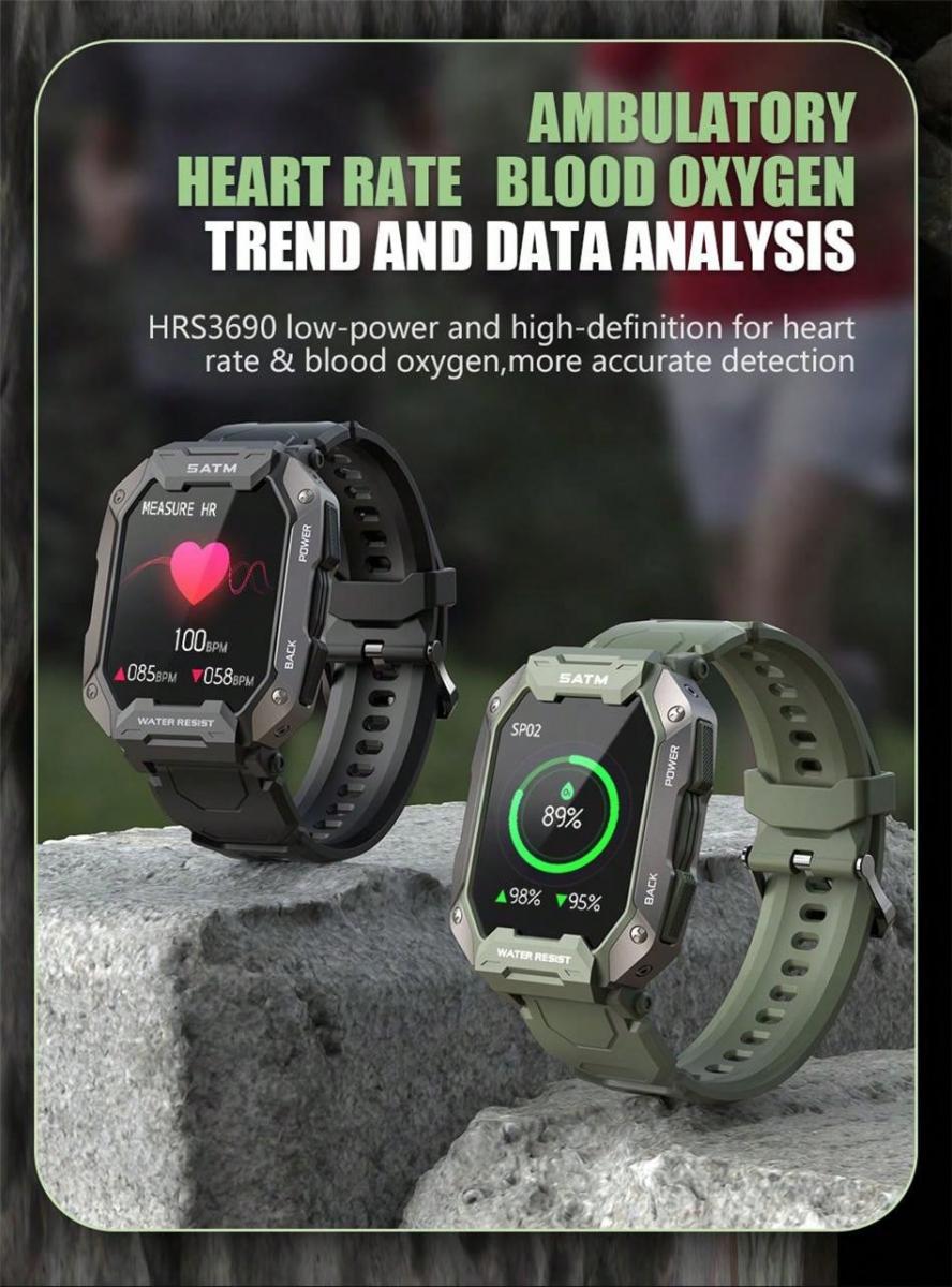 LIGE Smart Watch Voice Call Heart Rate Monitor Waterproof Sports Tracker