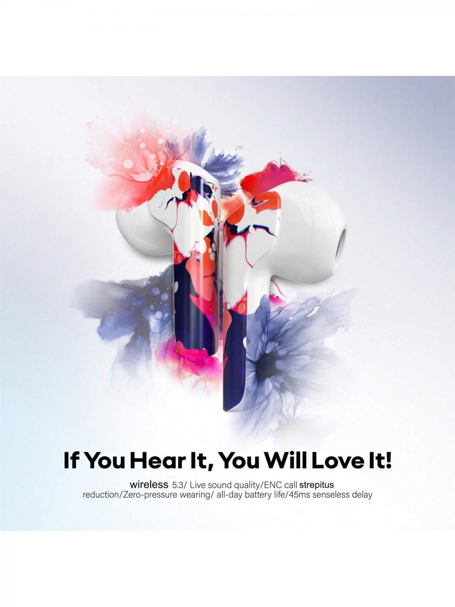 Graffiti Kabelloses Stereo-Headset, Semi-In-Ear, Touch-Steuerung, TWS
