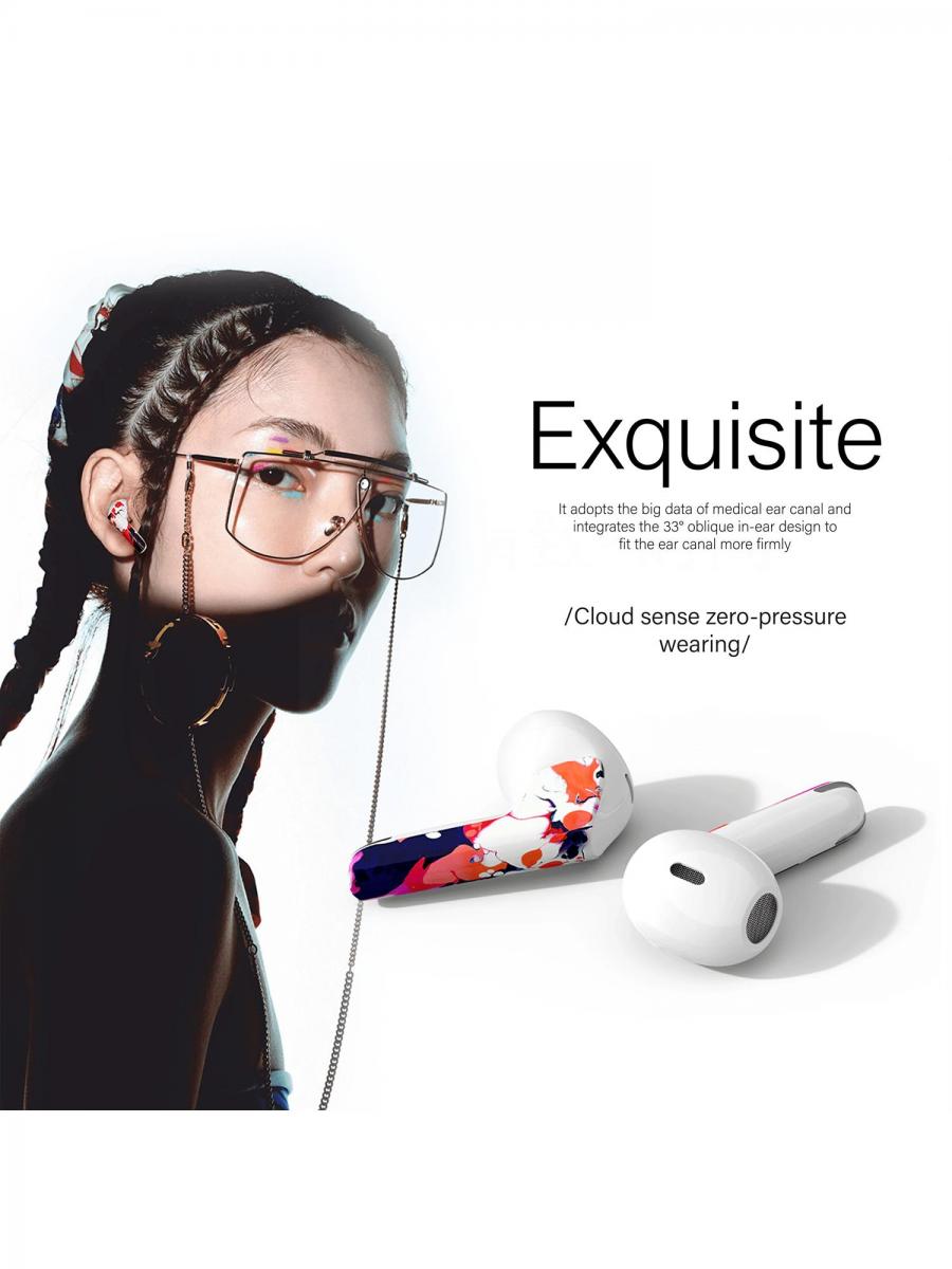 Graffiti Kabelloses Stereo-Headset, Semi-In-Ear, Touch-Steuerung, TWS