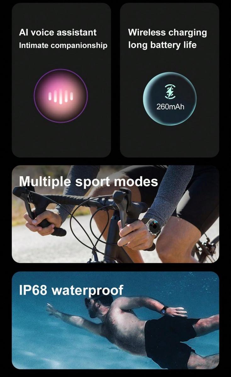 LIGE Smart Watch Real Time Activity Tracker Heart Rate Monitor