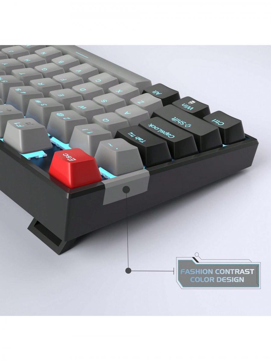 MageGee 75 Mechanical Gaming Keyboard Blue Switch LED Backlit TKL