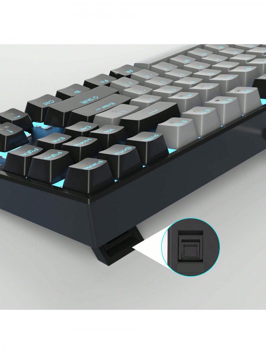 MageGee 75 Mechanical Gaming Keyboard Blue Switch LED Backlit TKL