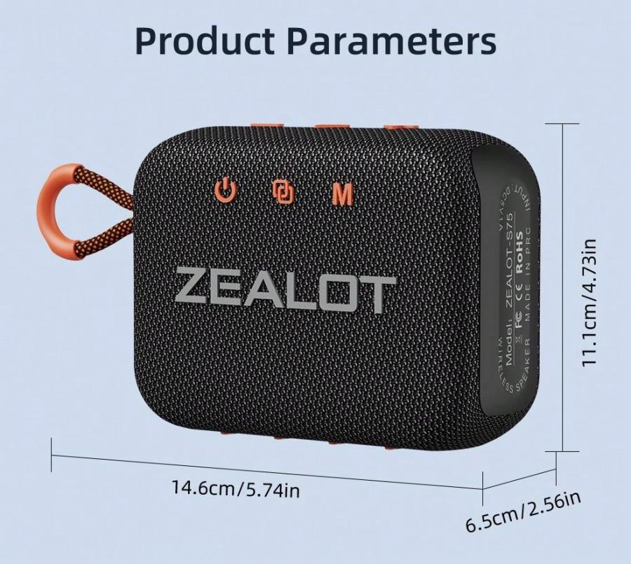 ZEALOT S75 Waterproof Bluetooth Speaker for Beach Pool and Camping