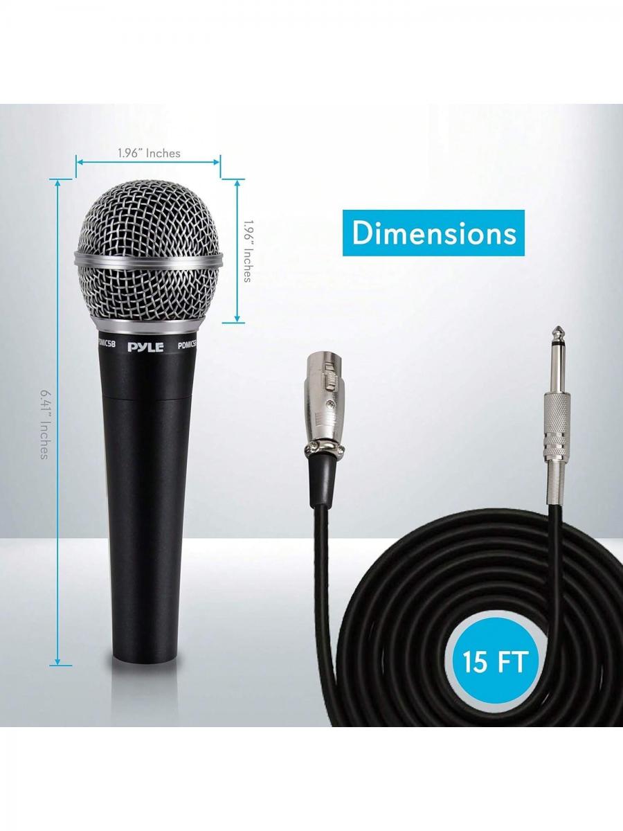 Dynamisches Handmikrofon unidirektional mit XLR-Audiokabel