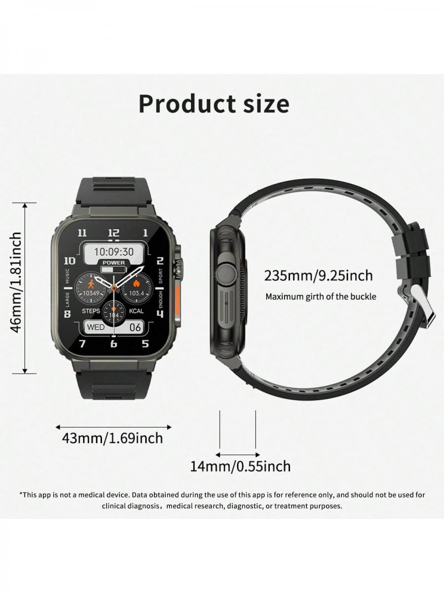 LIGE Luxury Smart Watch Health Monitor with Music and Sports Features