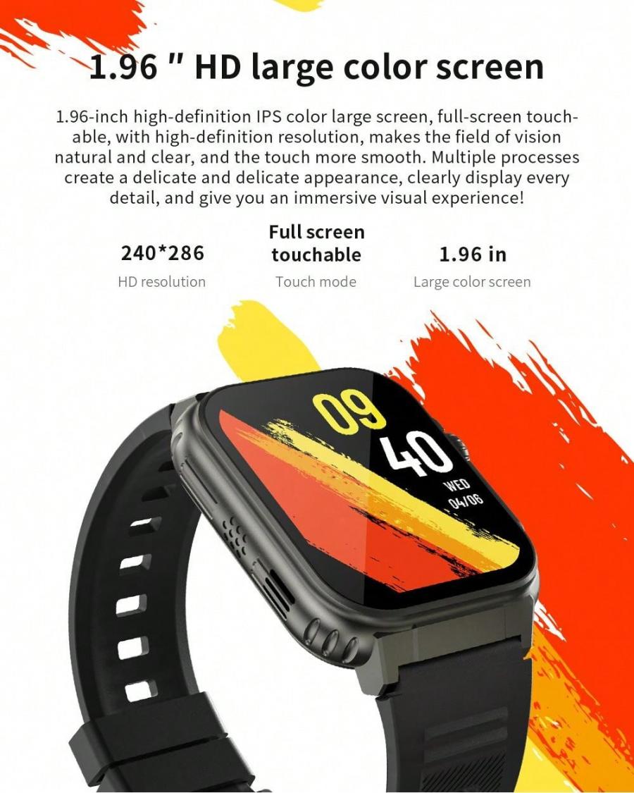 LIGE Luxury Smart Watch Health Monitor with Music and Sports Features