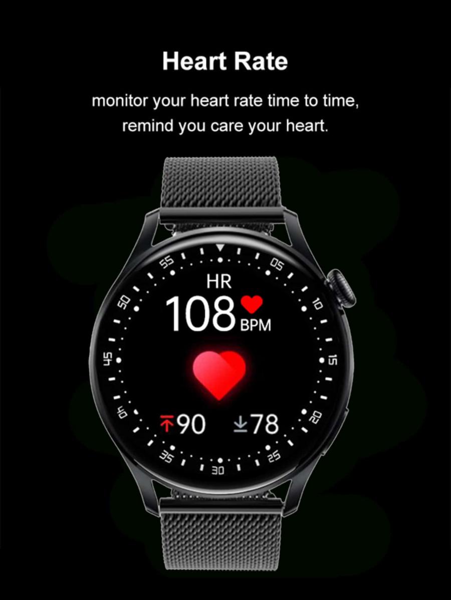 Water Resistant Heart Rate Monitoring Smart Watch 1pc