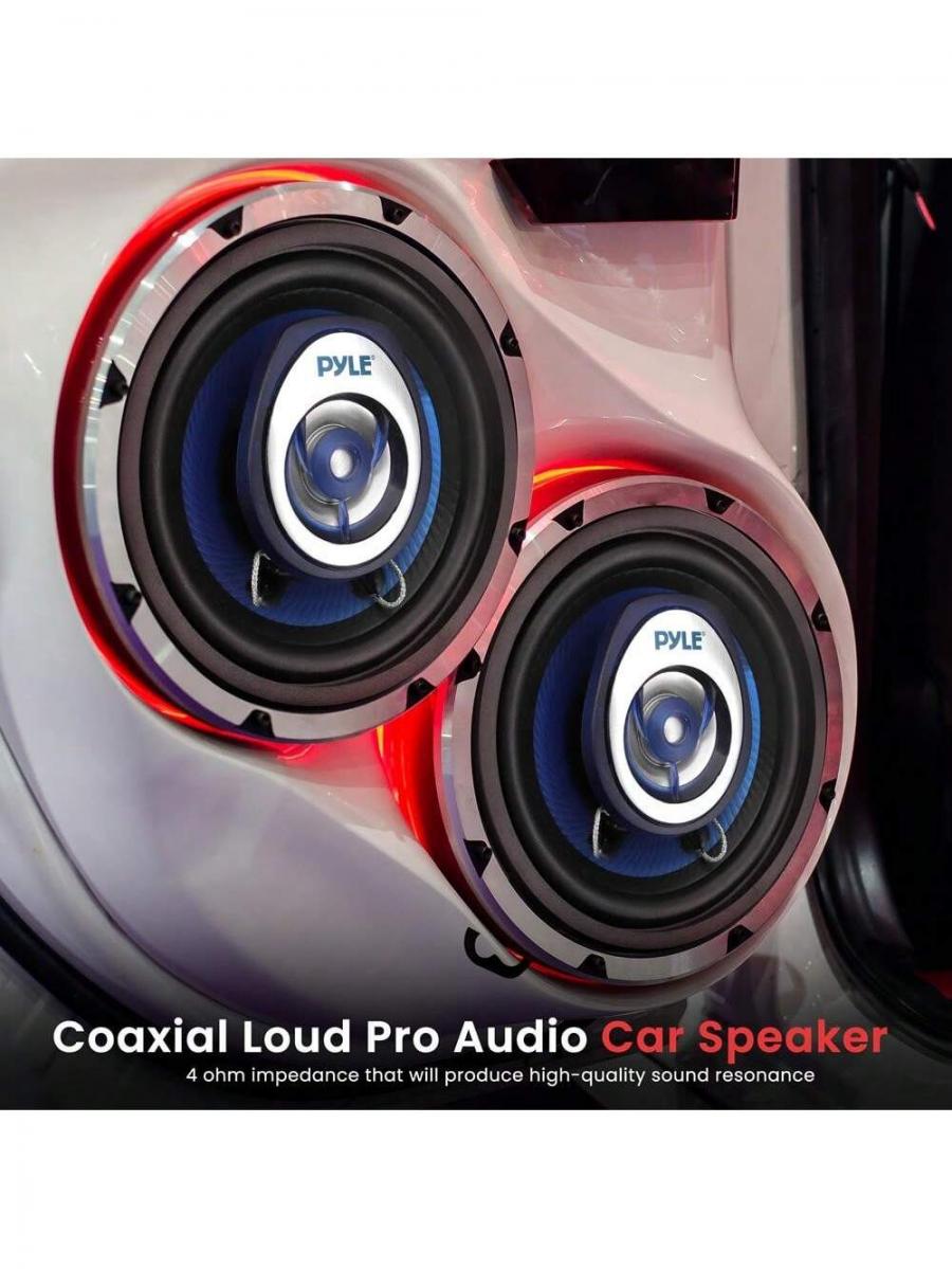 Two Way Coaxial Loud Audio Speaker System 120 Watts Pair