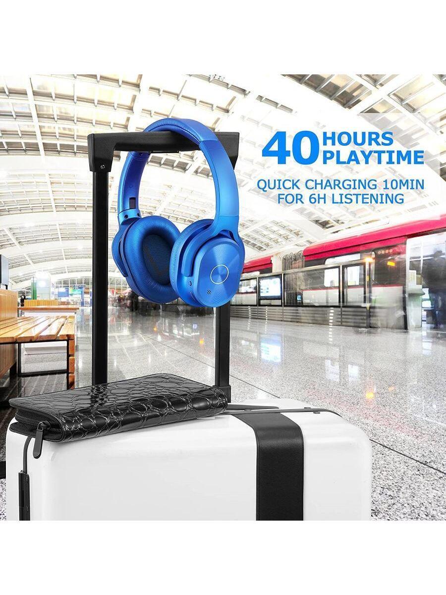 ZIHNIC Noise Cancelling Bluetooth Headphones 40H Playtime Deep Bass