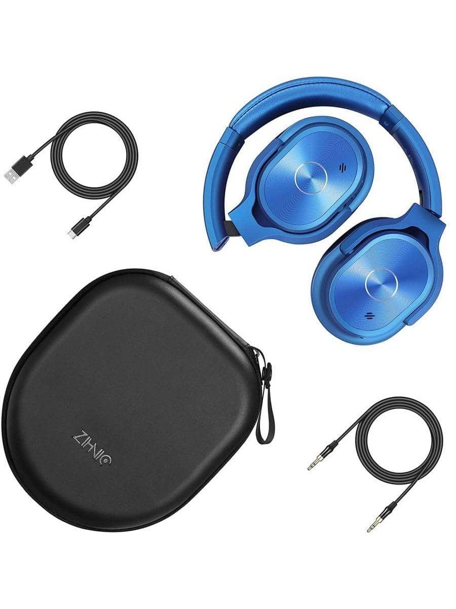 ZIHNIC Noise Cancelling Bluetooth Headphones 40H Playtime Deep Bass