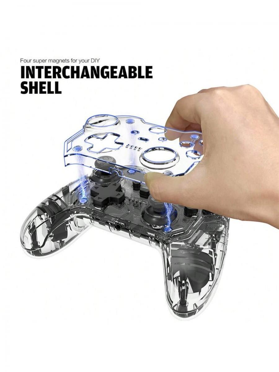 TOPWOLF Xbox One Wired Controller with Dual Vibration and Custom Covers
