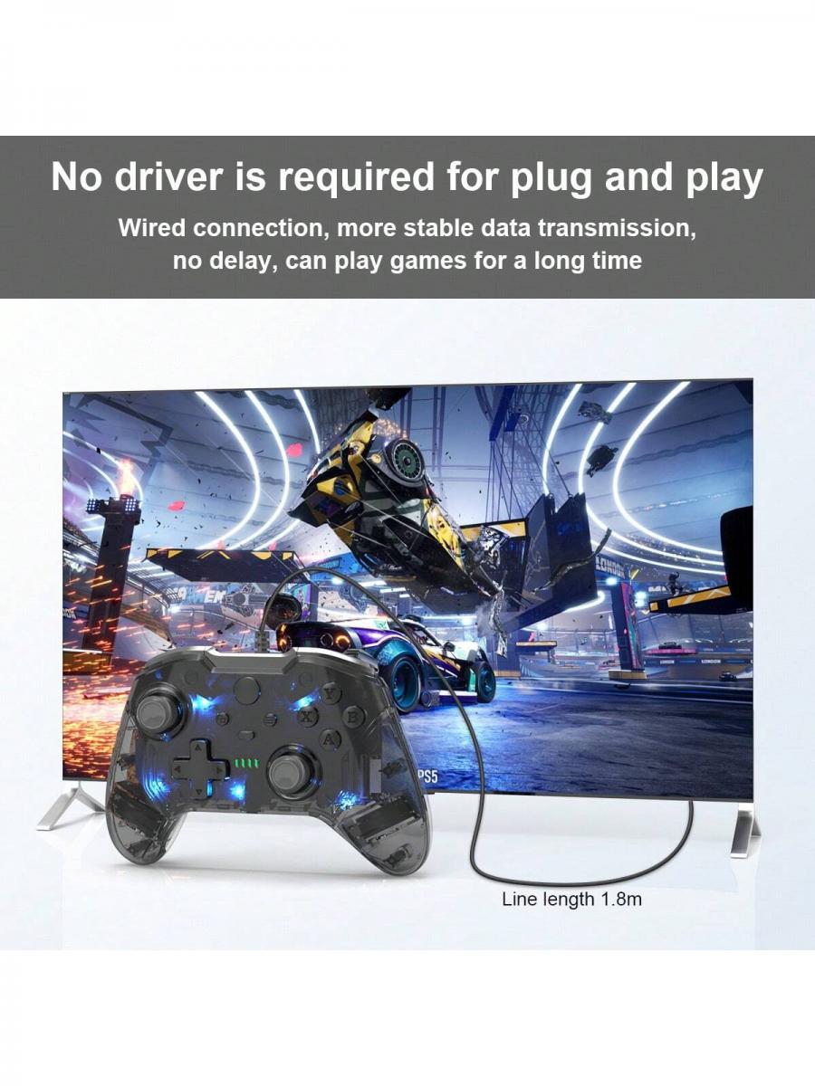 TOPWOLF Xbox One Wired Controller with Dual Vibration and Custom Covers