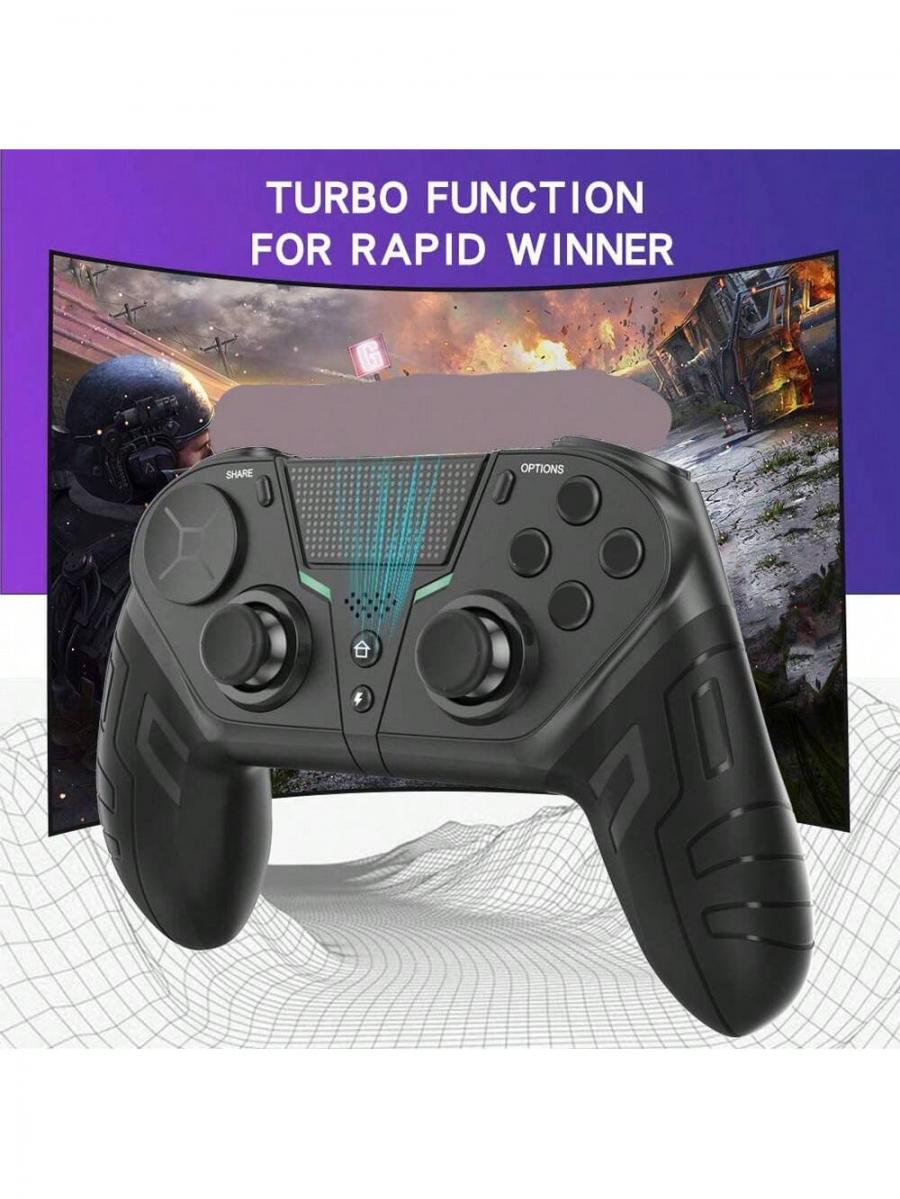 Wireless Bluetooth Gamepad Vibration Compatible with PS4 PS3 PC Mobile