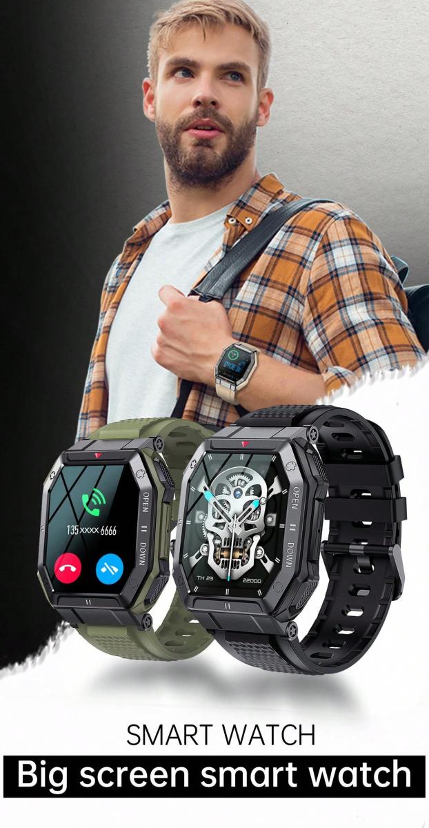LIGE Smart Watch Long Battery Wireless Calls Music Health Monitoring