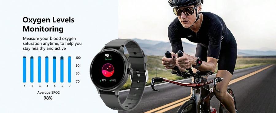 Morepro 2024 Touch Screen Silicone Strap Sports Smart Watch for All