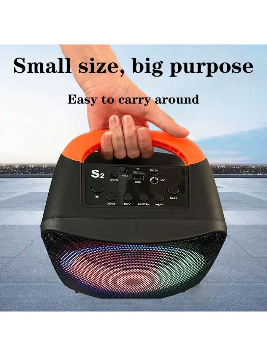 Portable Outdoor Voice Amplifier Speaker with Microphone for Singing