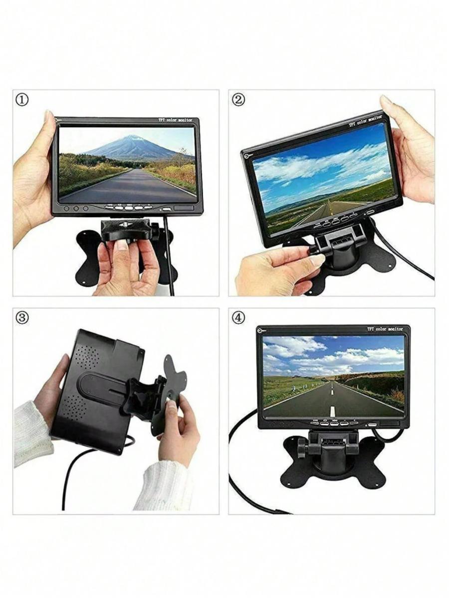 7 Inch TFT LED Car Monitor Screen For Backup Truck Bus Display