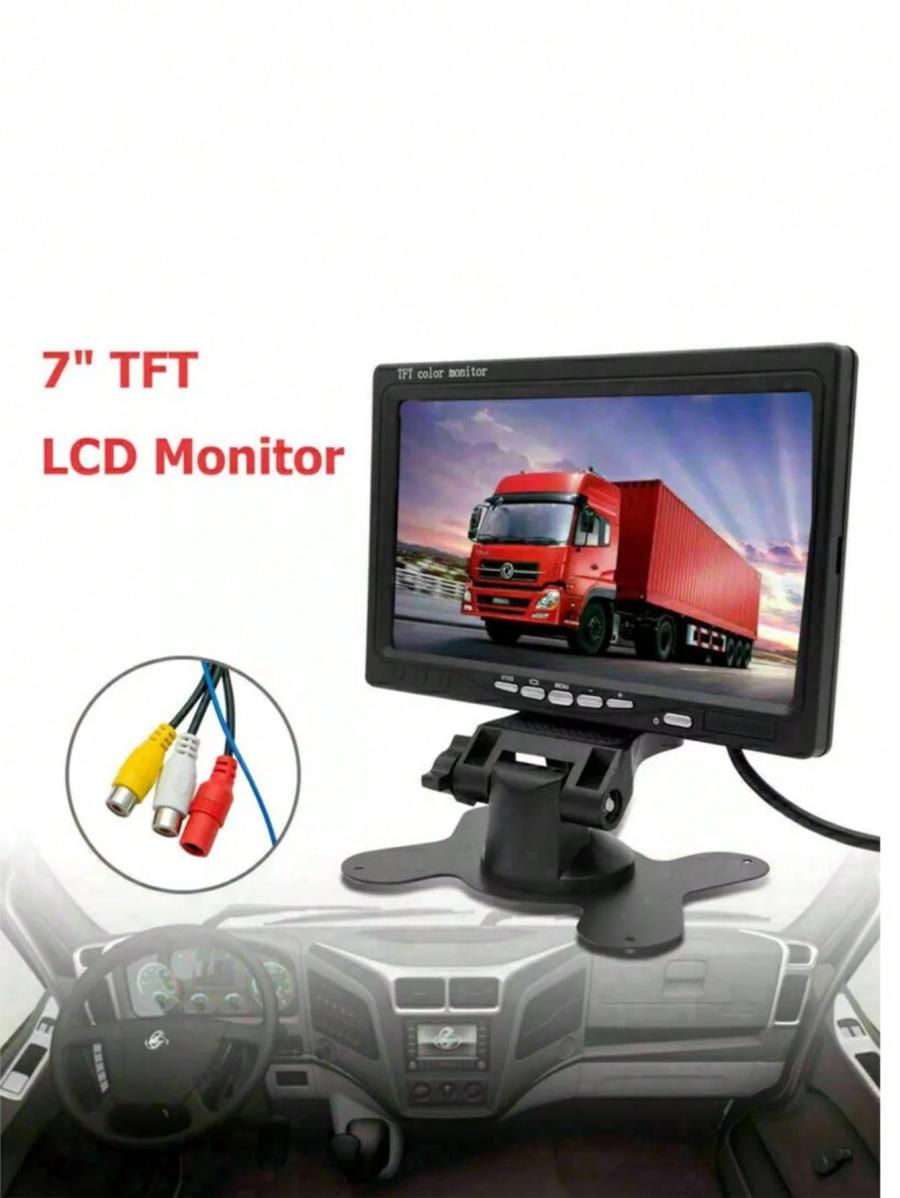 7 Inch TFT LED Car Monitor Screen For Backup Truck Bus Display