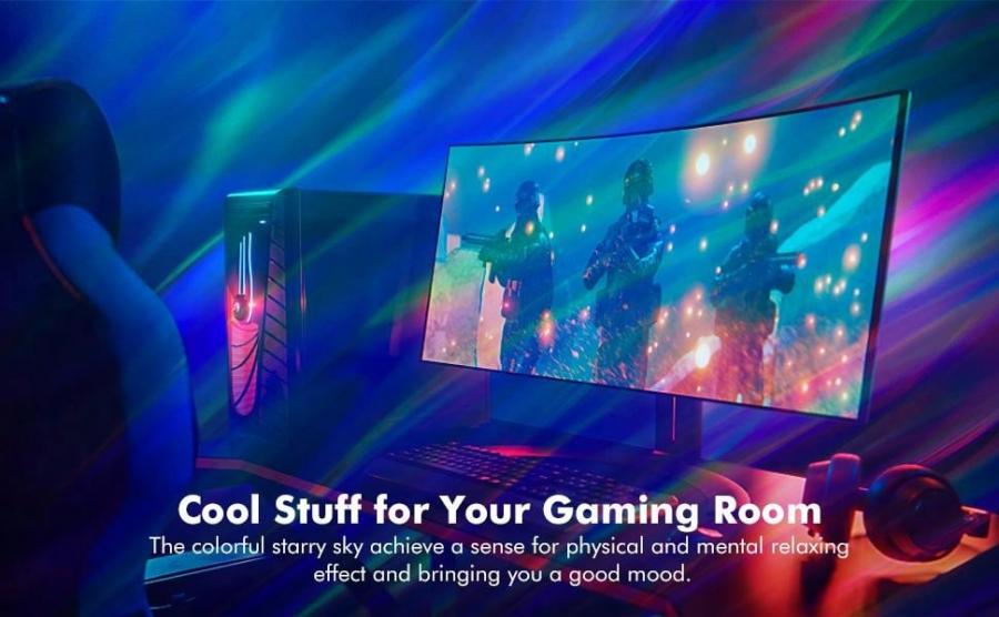 Star Galaxy Projector 14 Colors Bluetooth Speaker Night Light Decor