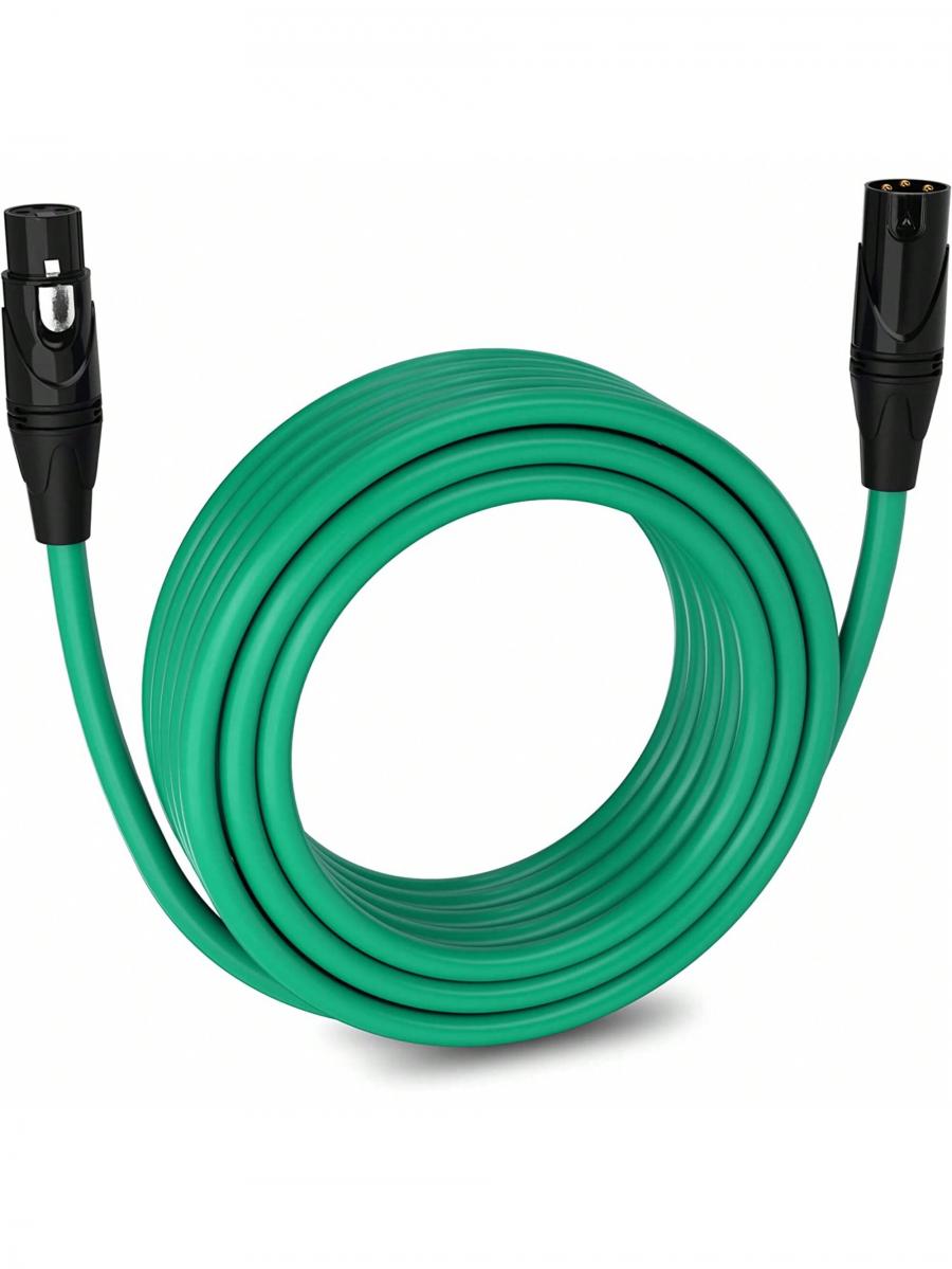 LyxPro 50 Fuß XLR-Kabel symmetrisches Mikrofonkabel, Stecker auf Buchse