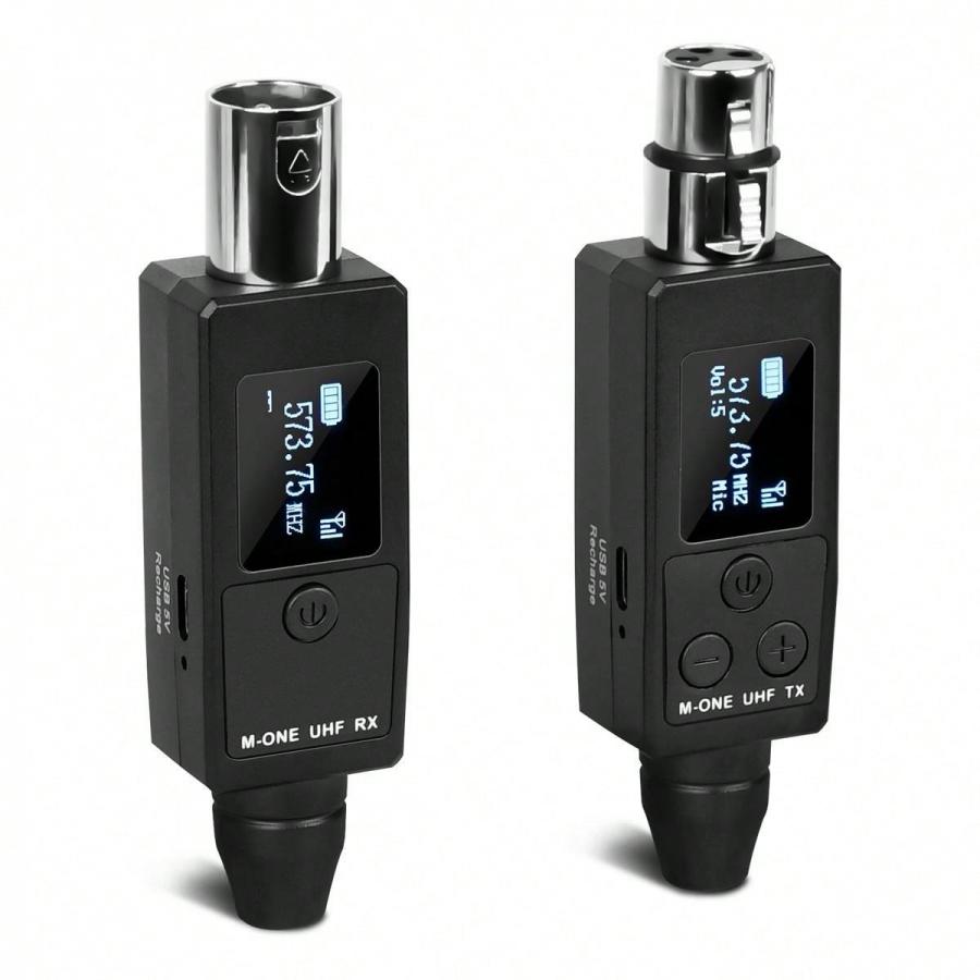 Kaschun UHF Wireless Microphone Transmitter Receiver Recording System