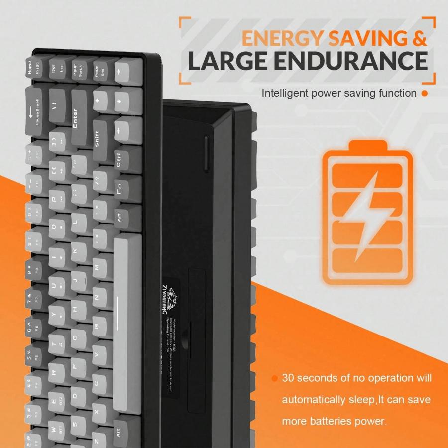 Magic Refiner RK68 Wireless Mechanical 60 Percent Gaming Keyboard