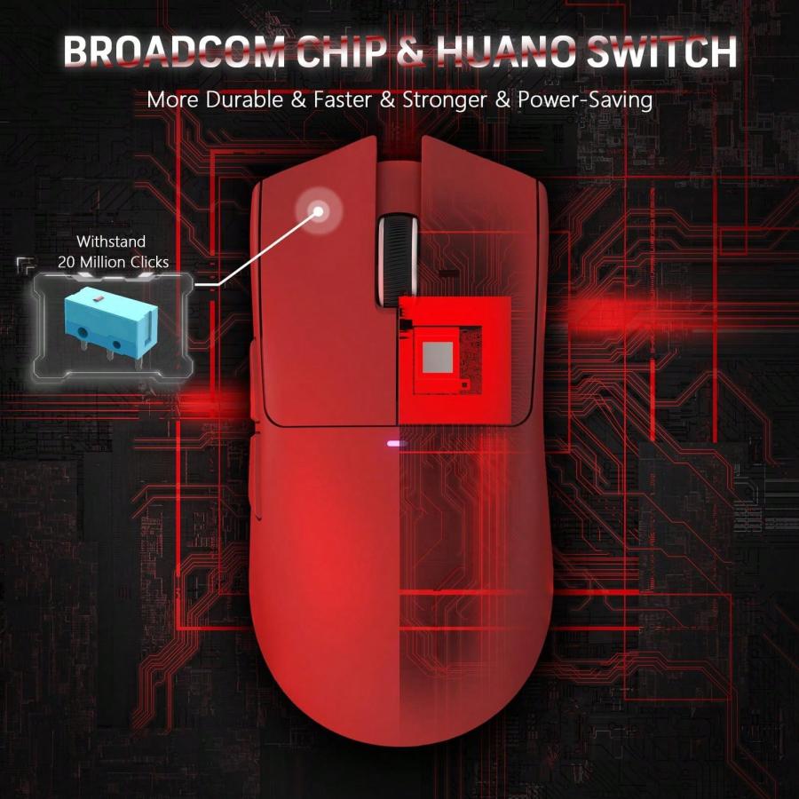 X11 Сверхлегкая беспроводная игровая мышь с зарядной док-станцией RGB 22K DPI