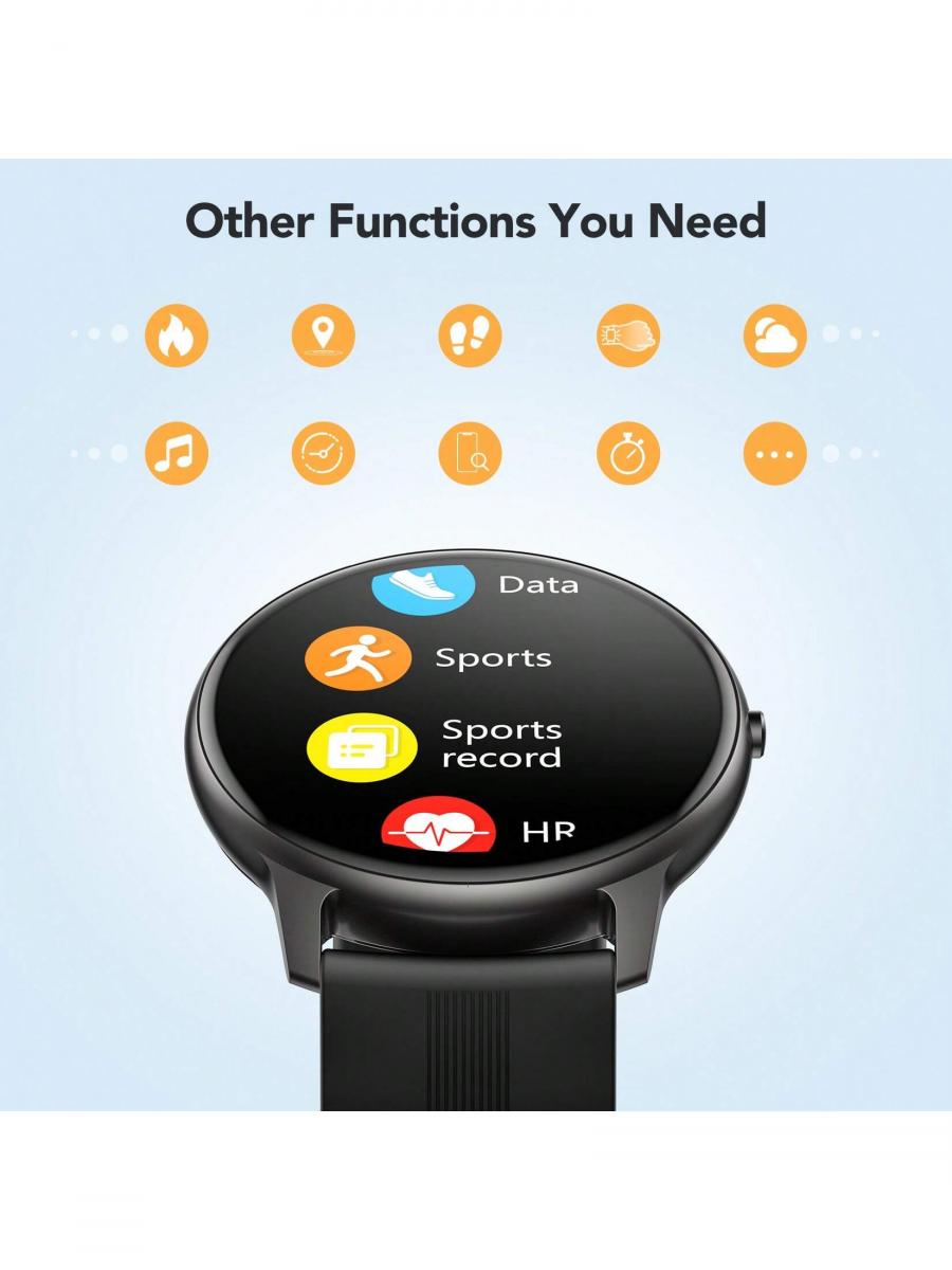 AGPTEK Women's Smart Watch Waterproof Activity Tracker Heart Rate Monitor